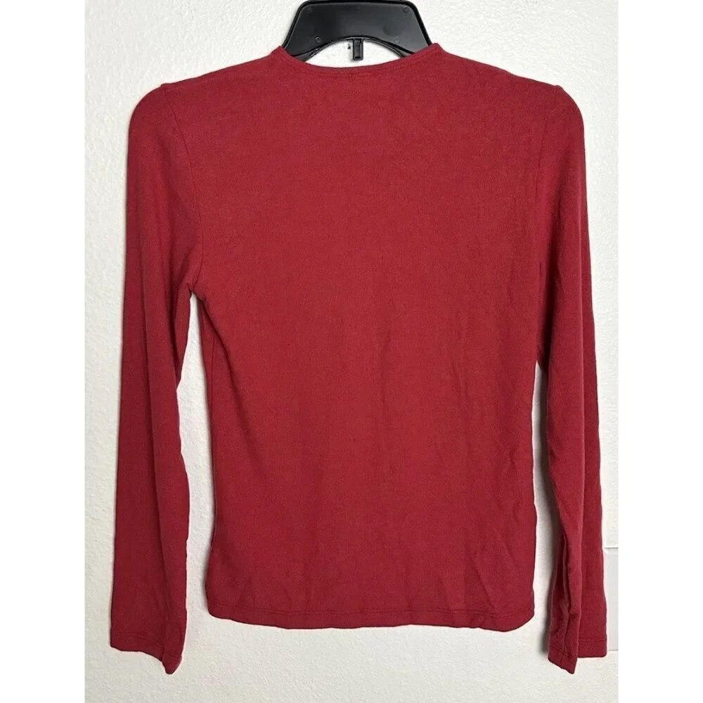 Teayou Women’s Red Cardigan Size M Sweater New